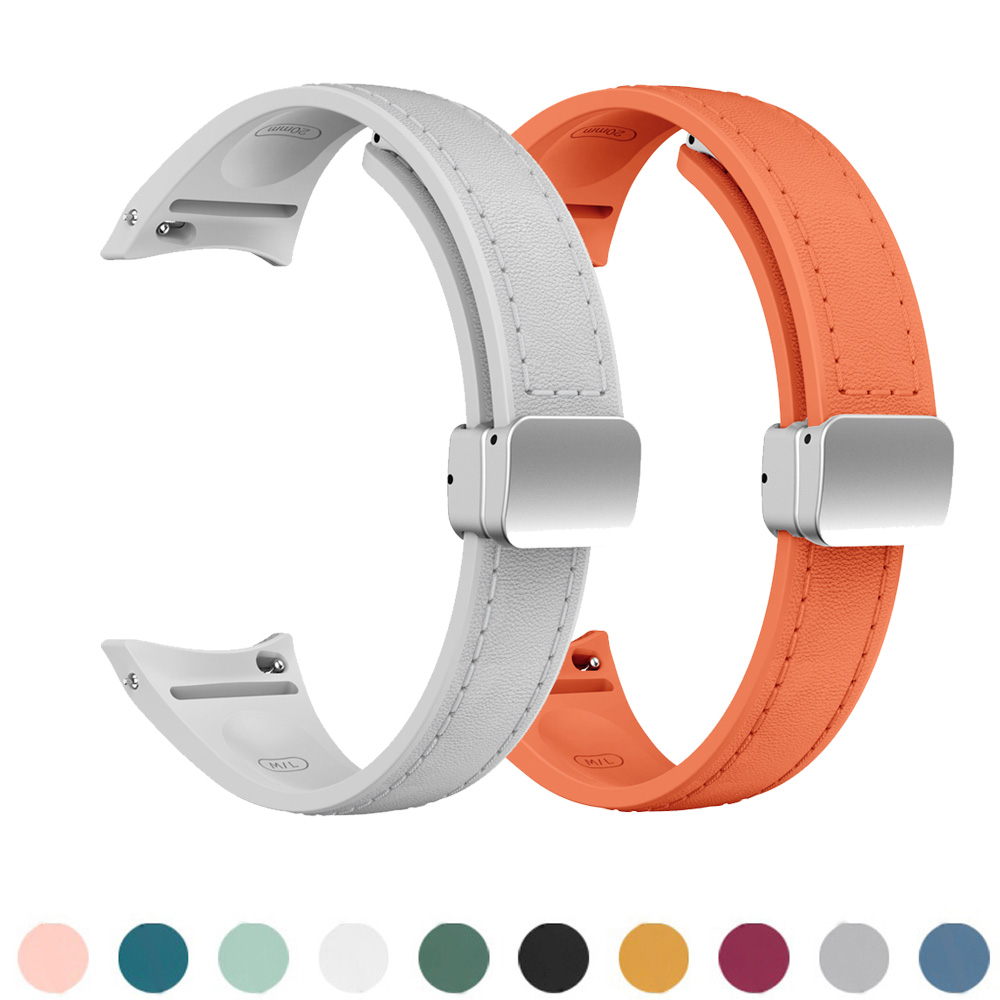 Smartwatch Slim Watches For Men - Echt leer + siliconen bandjes voor