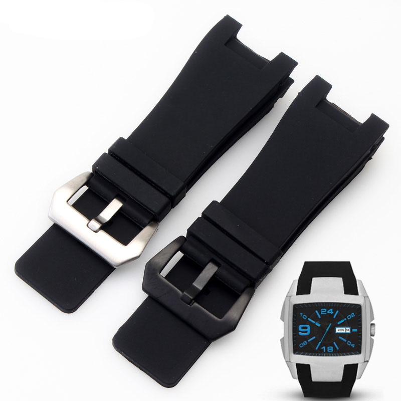 Diesel Watches Smartwatch - 32x18mm Siliconen Rubber Horloge bandjes Rvs
