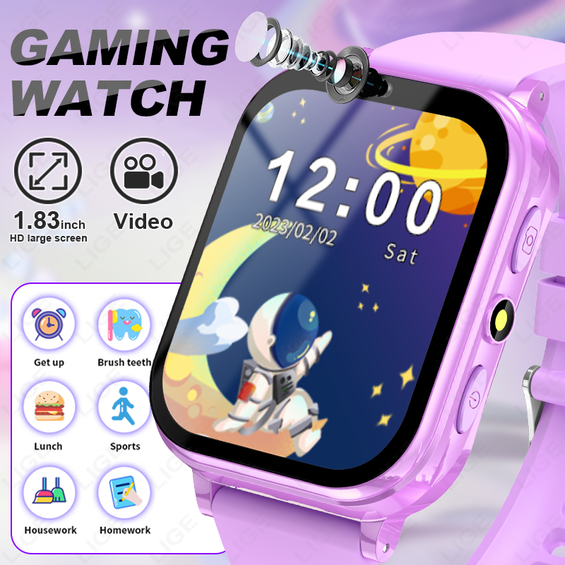 Smartwatch Digital Watches For Girls - LUIK Kid Digitaal Smart Watch Student