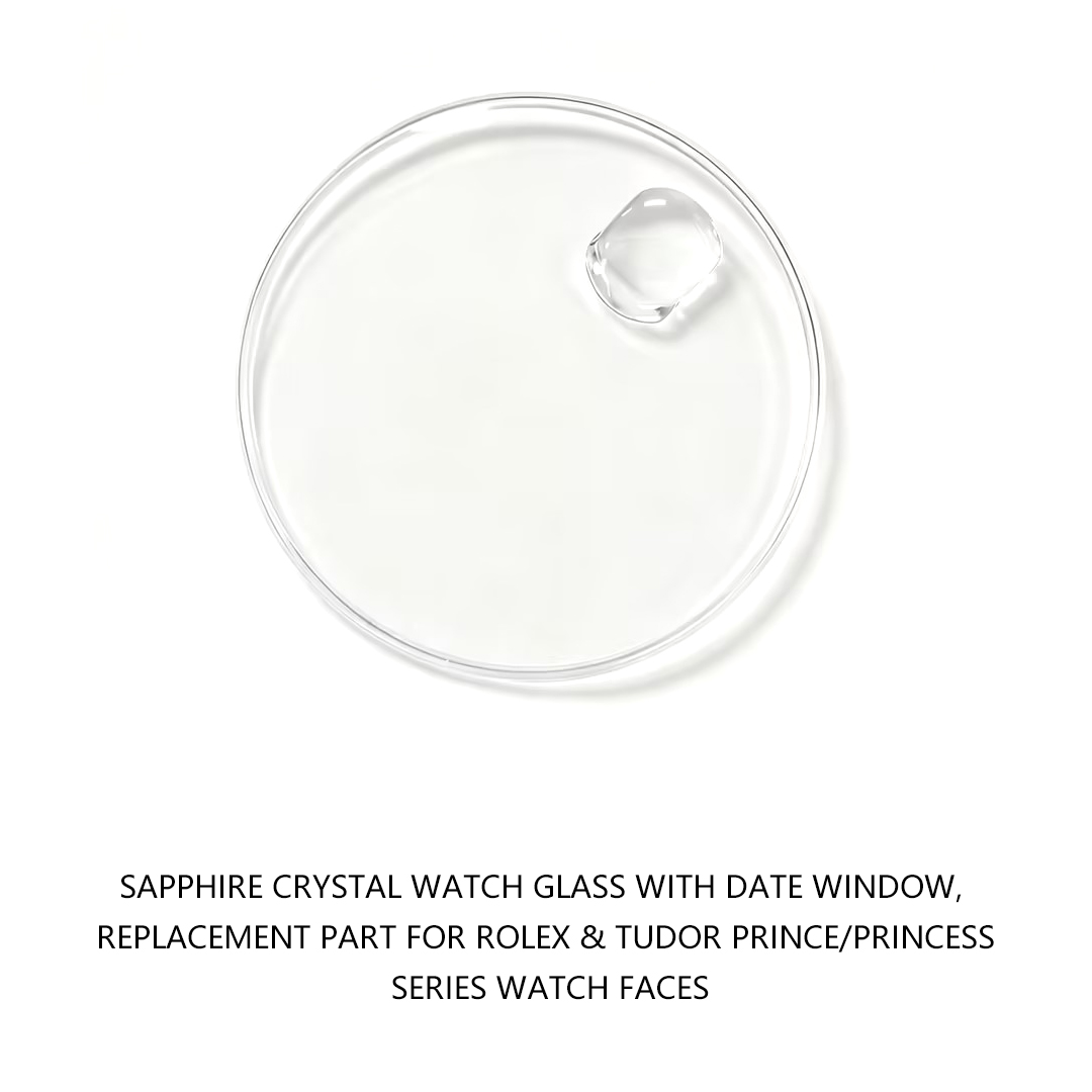 Watch Crystal Replacement - Saffierkristal horlogeglas met datumvenster, vervangend onderdeel
