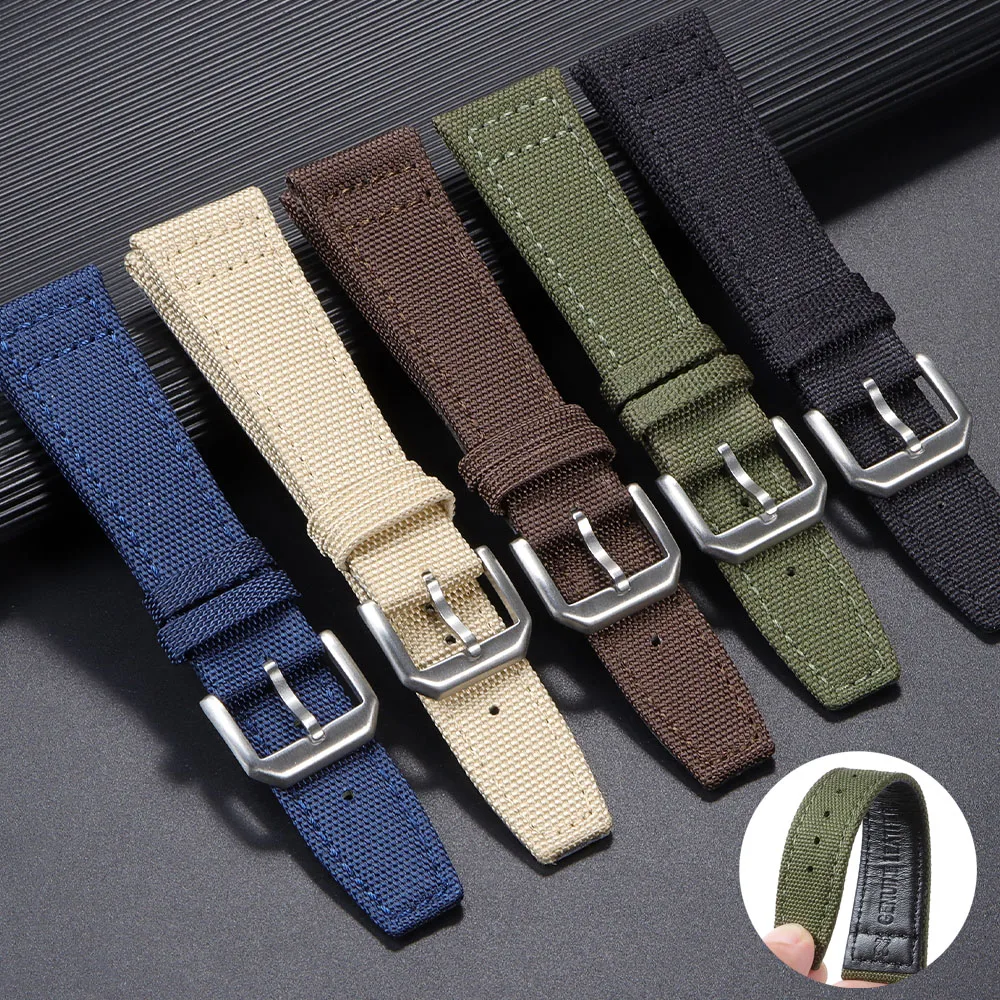 Nato Strap Nylon - Nylon Canvas Horlogeband voor IWC PILOT