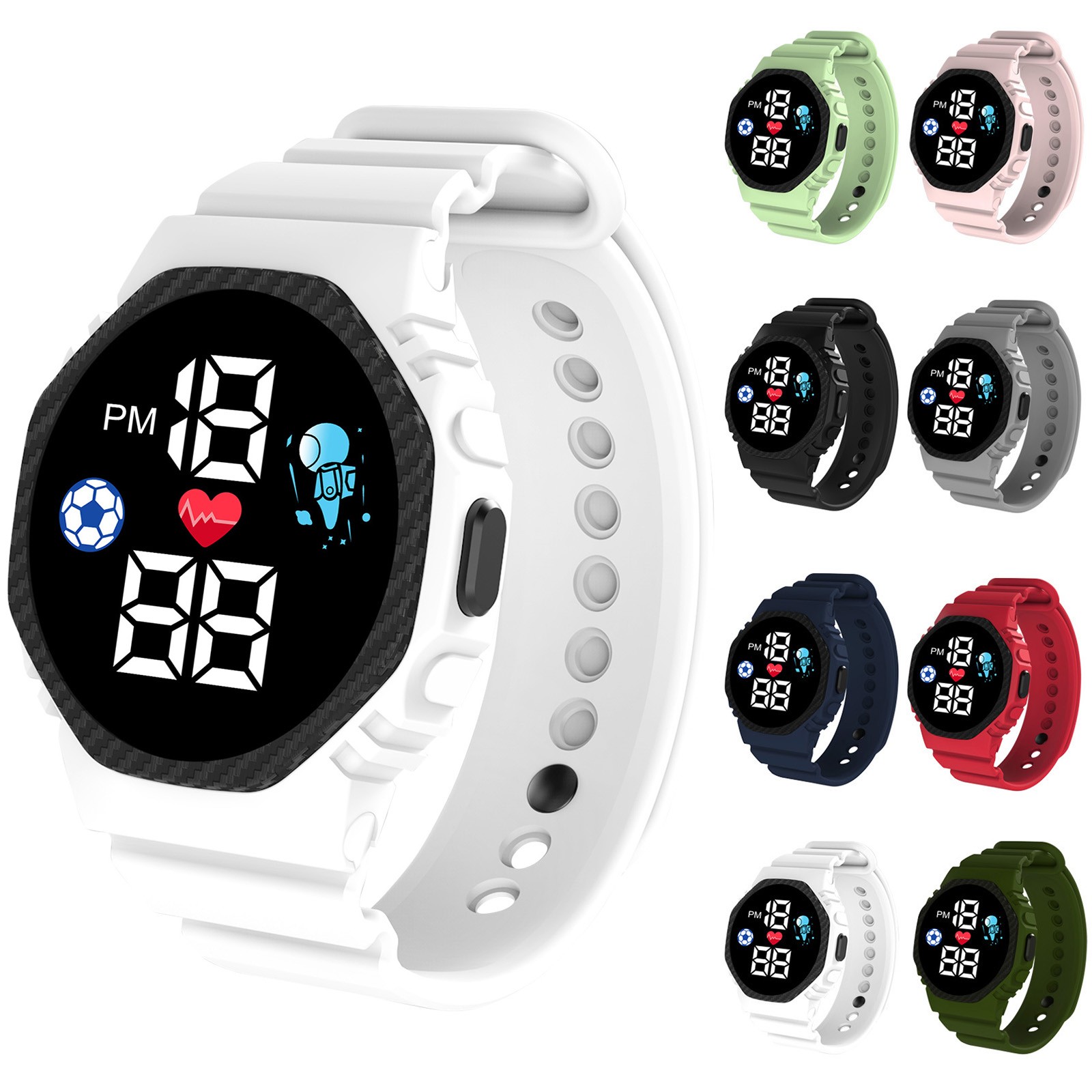 Smartwatch Digital Watches For Girls - Multi-Color Smart Horloge Voor Kinderen Jongen