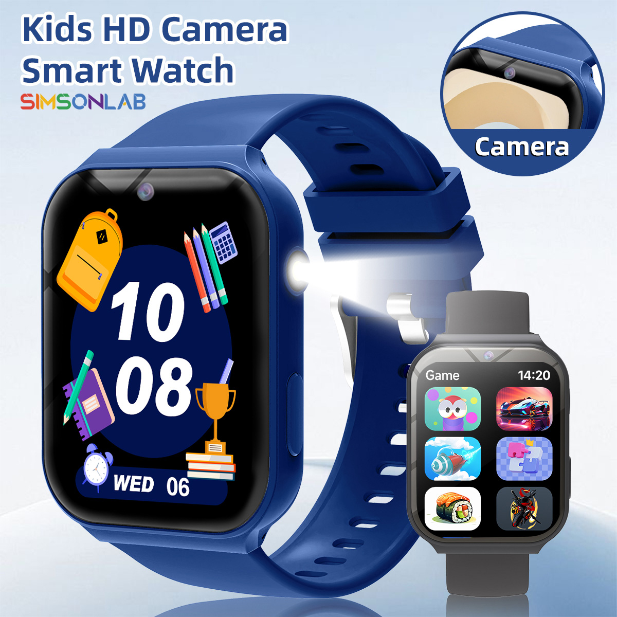 Smartwatch Watches For Boys - Studiepartners voor Kinderen HD Camera Zaklamp