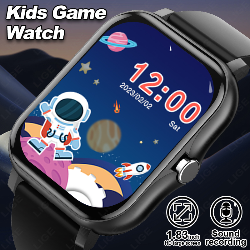 Smartwatch Digital Watches For Girls - LUIK 2025 Audioboek Kinderen Smartwatch Mode