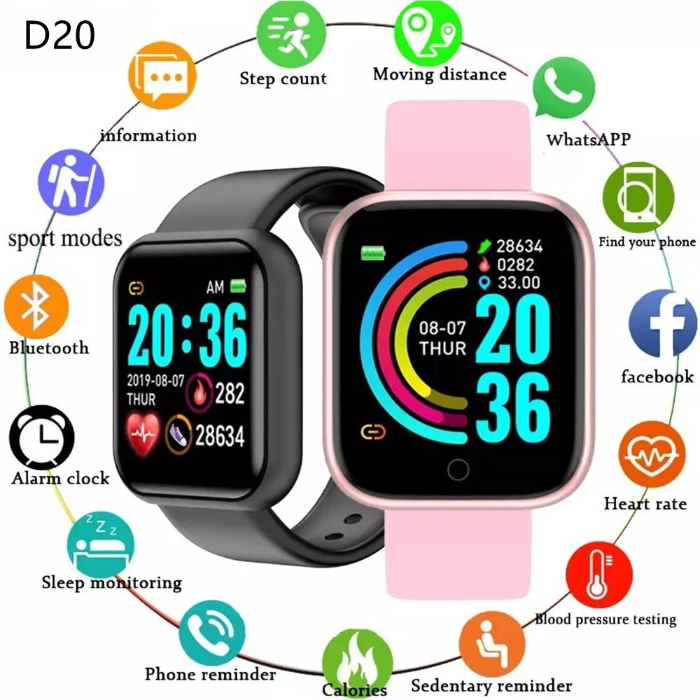 Watch Smart Y68 - D20 Y68 Smart Horloges Elektronische Sport