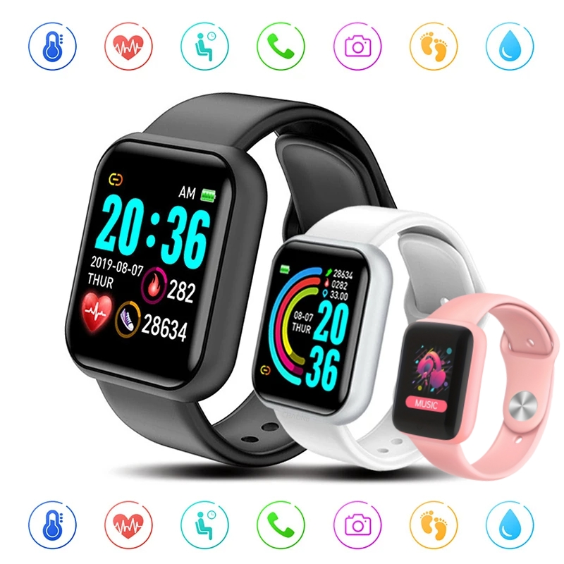 Watch Smart Y68 - Sport Bluetooth Smart Watches Kleurenscherm Leven