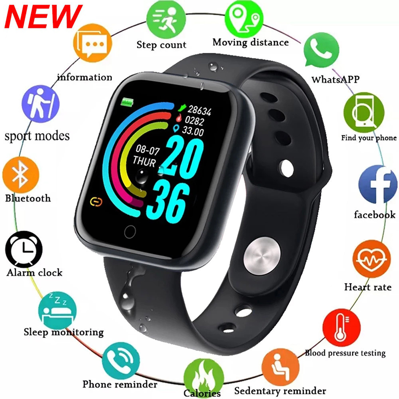 Watch Smart Y68 - Y68 Smart Horloge Mannen Vrouwen Hartslag