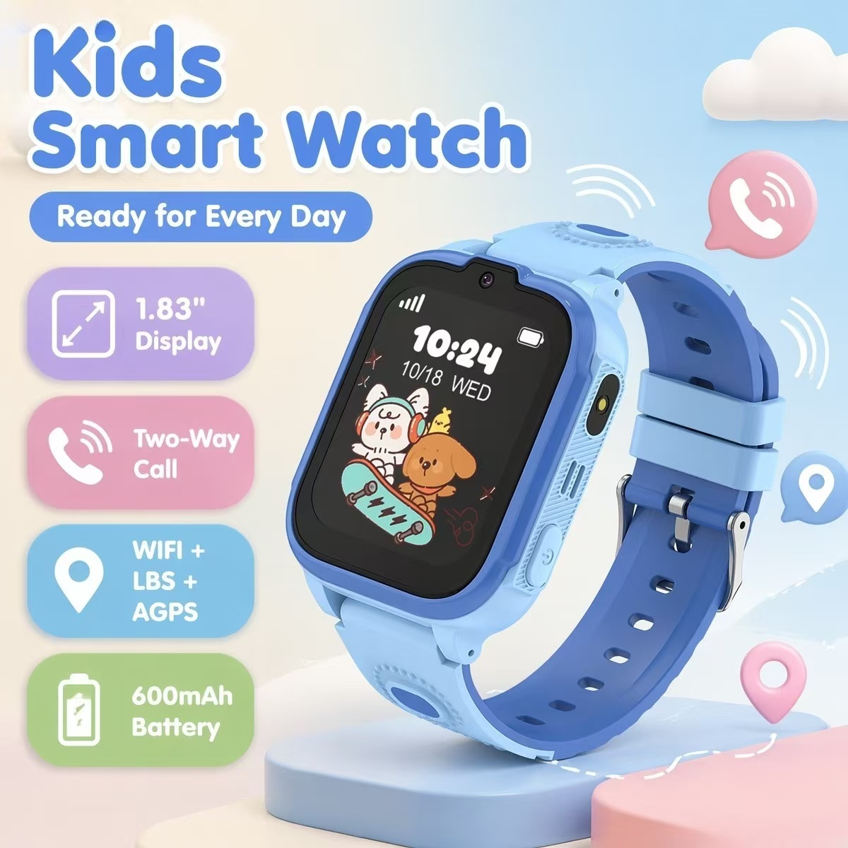 Kids Watches Not Smartwatch - DH28 Smartwatch voor kinderen 1.83