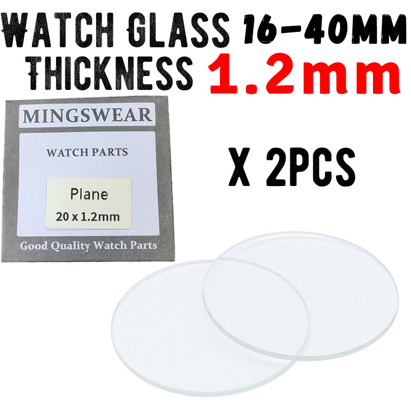 Watch Crystal Replacement - 2x Dikte 1.2Mm Vervanging Horloge Glas