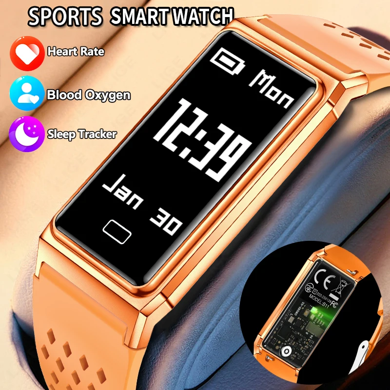 Smartwatch Slim Watches For Men - LIGE Nieuwe Ultraslanke Smart Bracelet voor