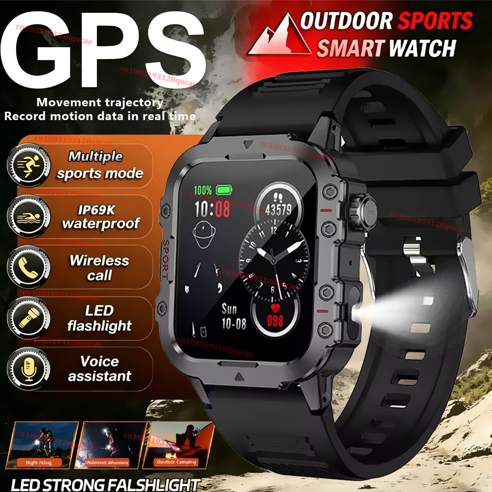 Smartwatch Military Watches For Men - Nieuwe Militaire Smartwatch Heren IP68 5ATM
