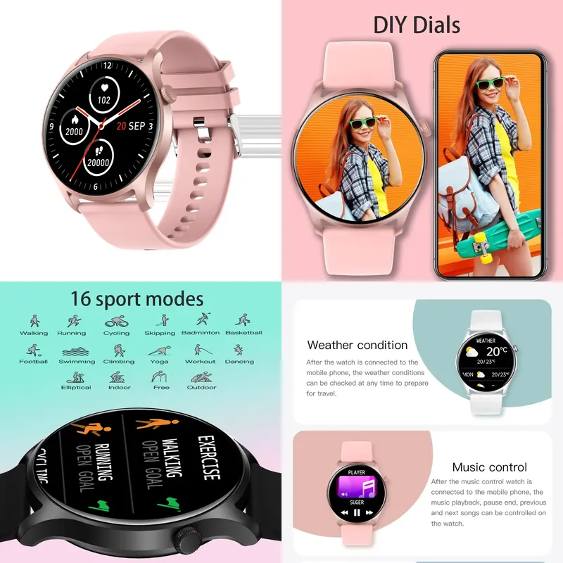 Watch Smart Smartwatch - SENBONO MAX8 Heren Smart Watch Dames