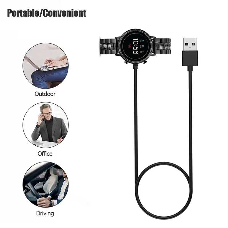 Fossil Watches Smartwatch Gen 4 - 1M USB magnetische snelladerdock voor Fossil