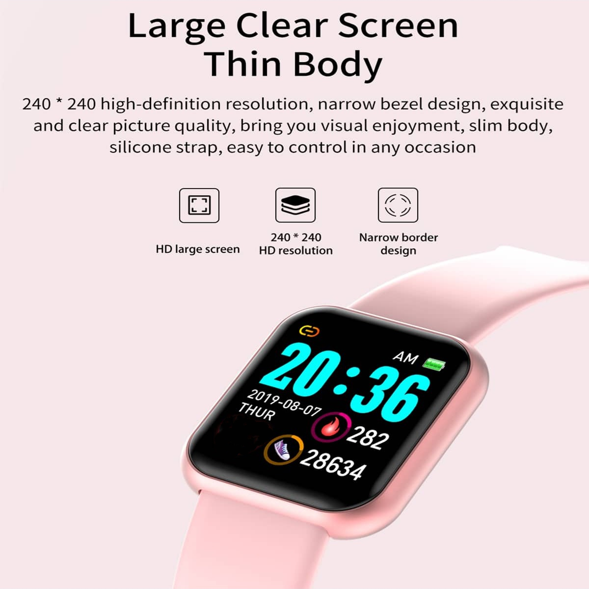 Meerkleurig slim horloge voor  - Watch Smart Y68 recensie en prijs