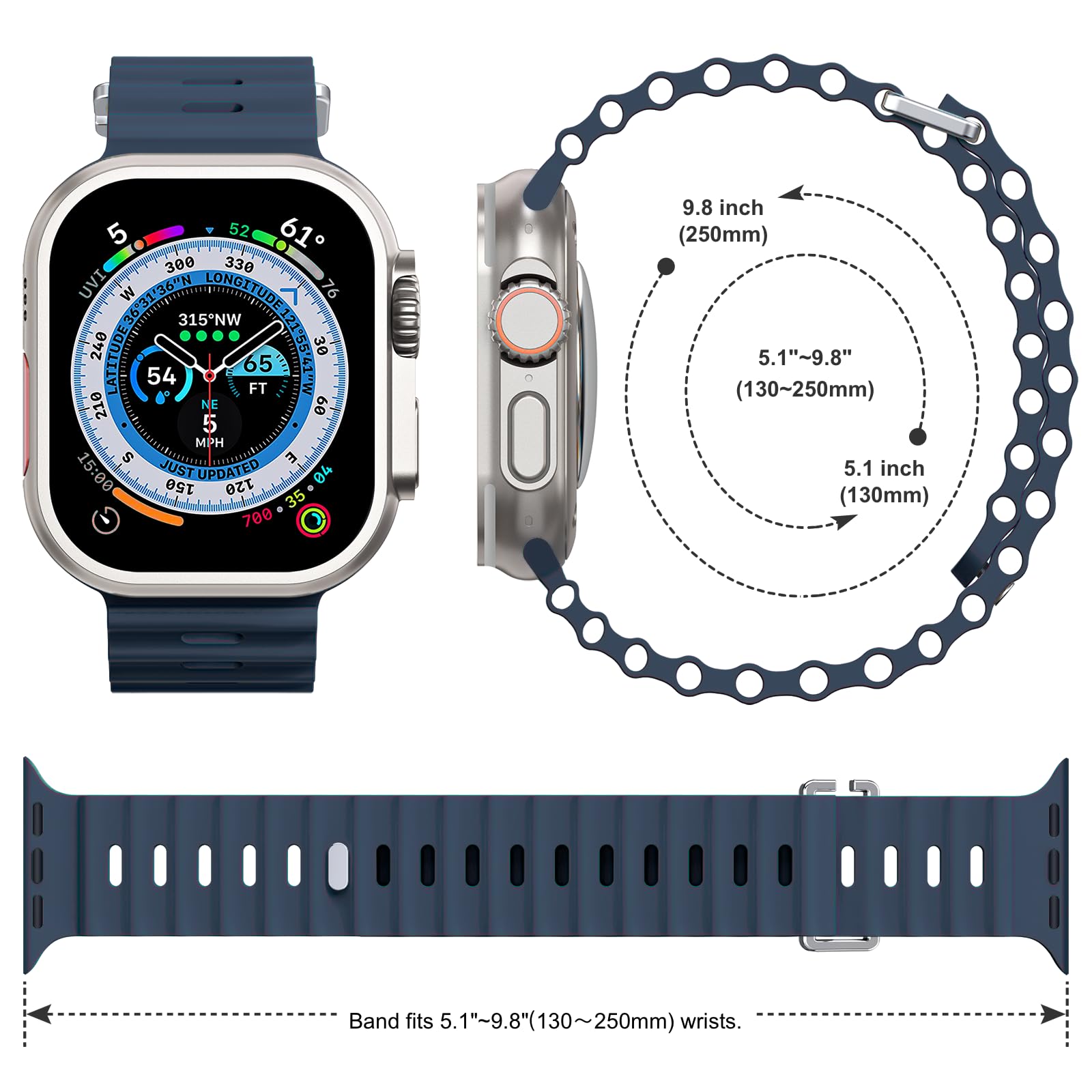 Oceaan Band Band Voor Apple Wa - Smartwatch Apple Watches For Men recensie en prijs