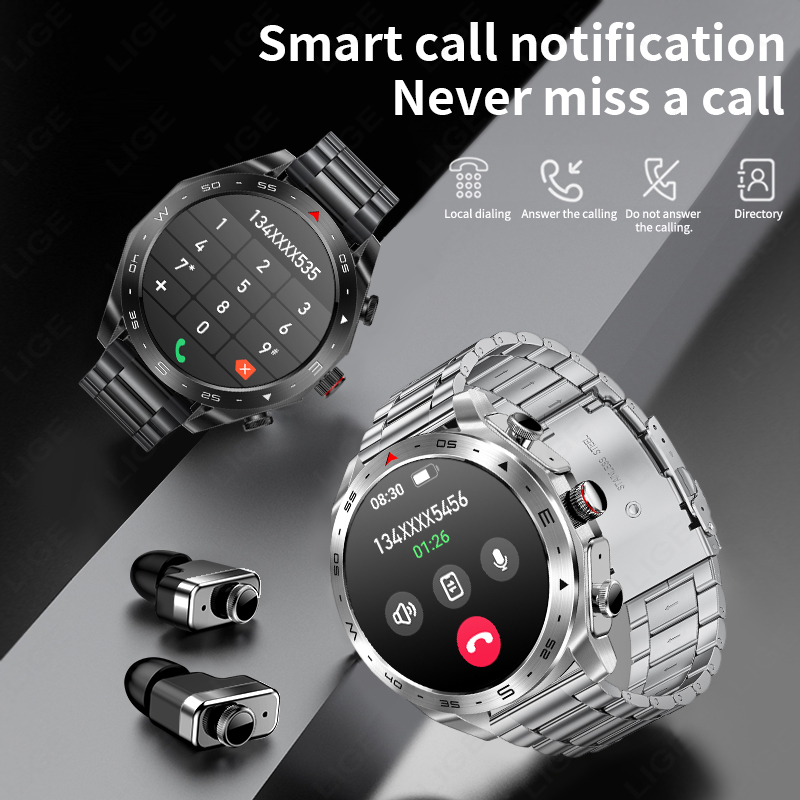LIGE TWS Oordopjes Bluetooth H - Smartwatch Noise Watches For Women recensie en prijs
