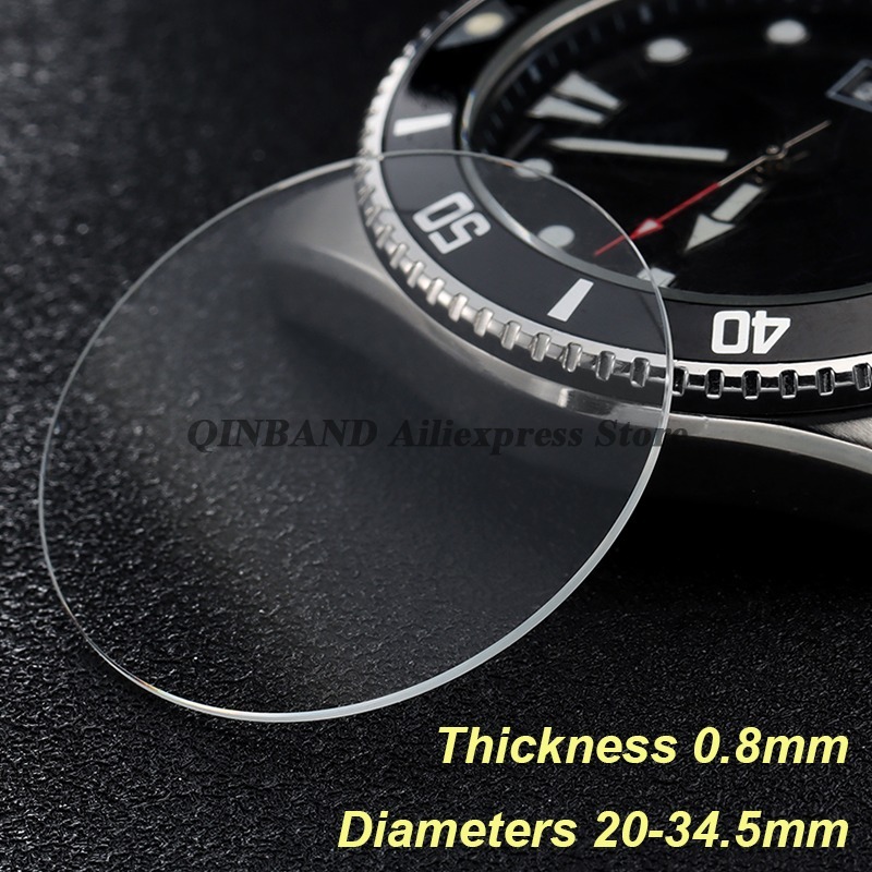 0,8 mm dikte diameters 20-34,5 - Watch Crystal Replacement recensie en prijs