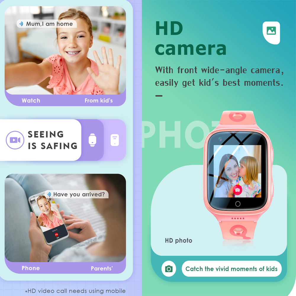 Hot 4G Kinder Smartwatch 1000  - Smartwatch Digital Watches For Girls recensie en prijs