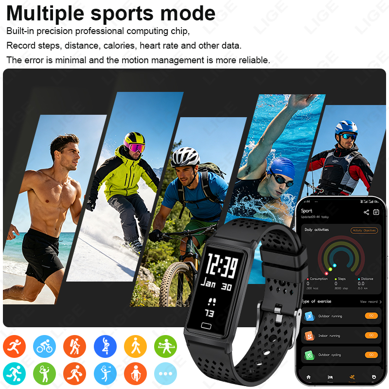 Nieuwe Ultra-Slim 4.9mm Smart  - Smartwatch Slim Watches For Men recensie en prijs