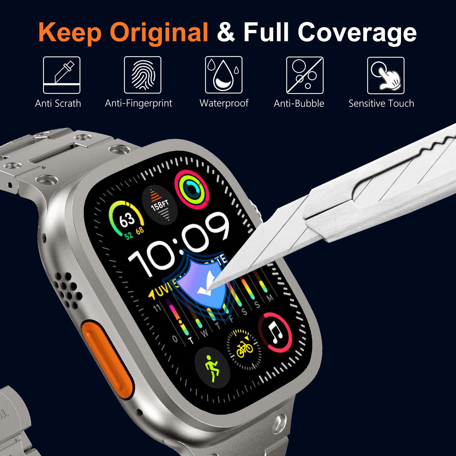 Gehard glas voor Apple Watch U - Smartwatch Apple Watches For Men recensie en prijs
