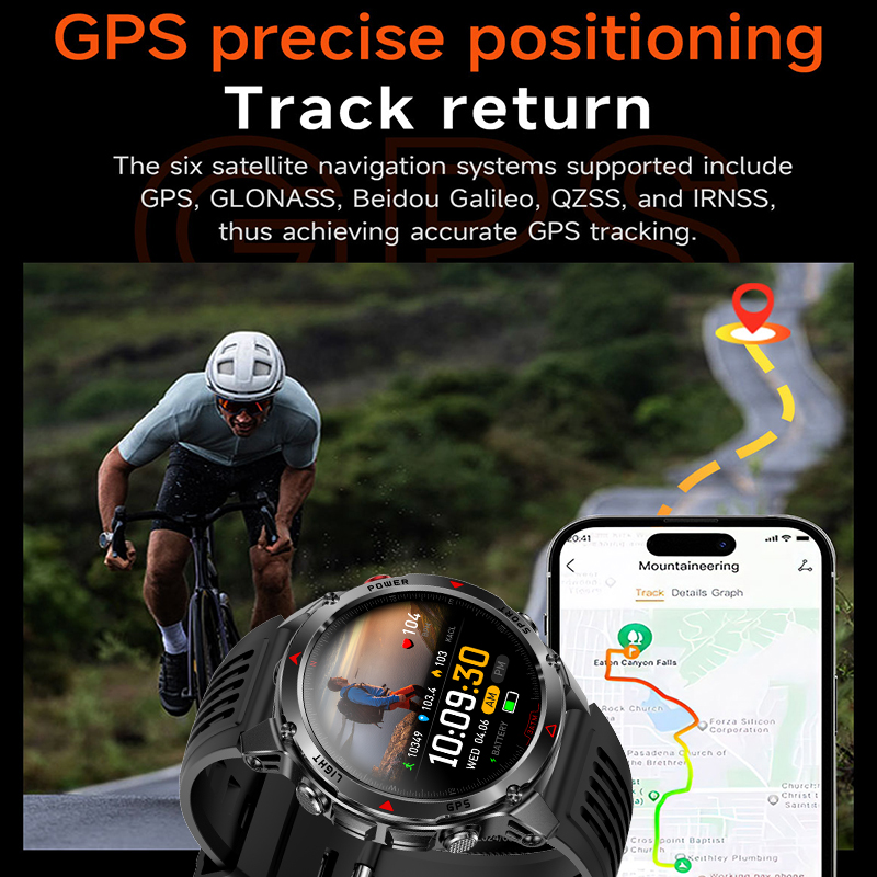 Nieuwe GPS Kompas Smart Horlog - Smartwatch Military Watches For Men recensie en prijs