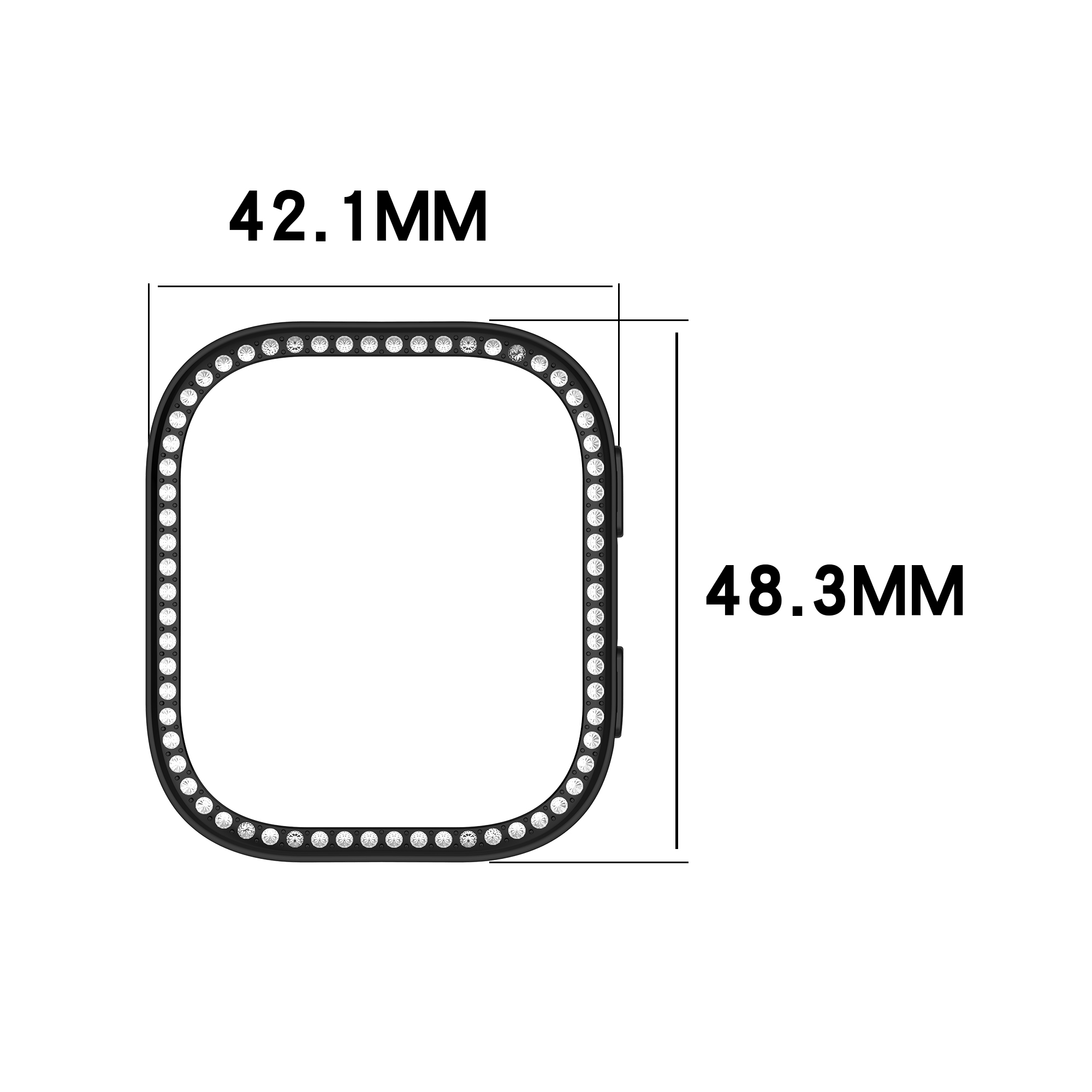 Single-Row Diamond Case voor A - Smartwatch Watches Amazfit recensie en prijs