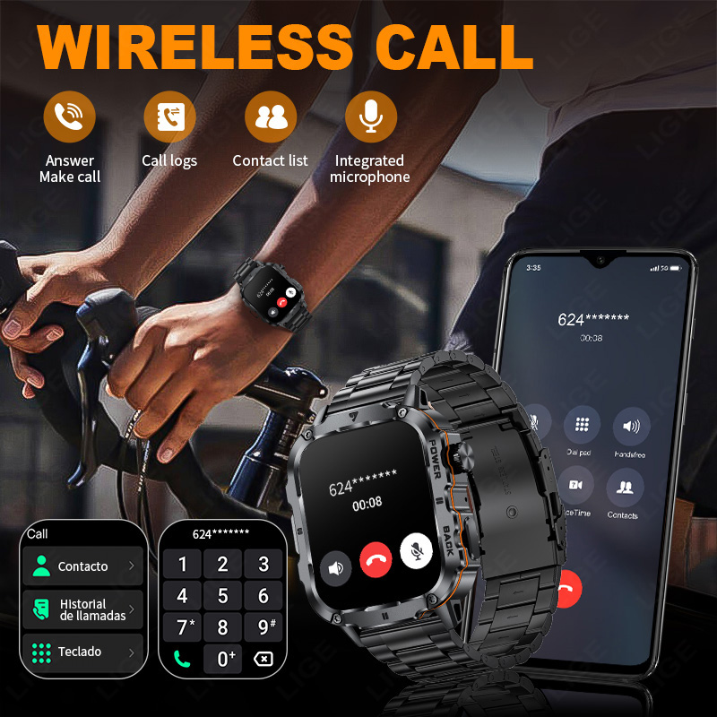 LUIK 2025 Robuuste Militaire S - Smartwatch Military Watches For Men recensie en prijs