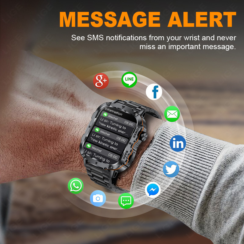 LUIK 2025 Robuuste Militaire S - Smartwatch Military Watches For Men recensie en prijs