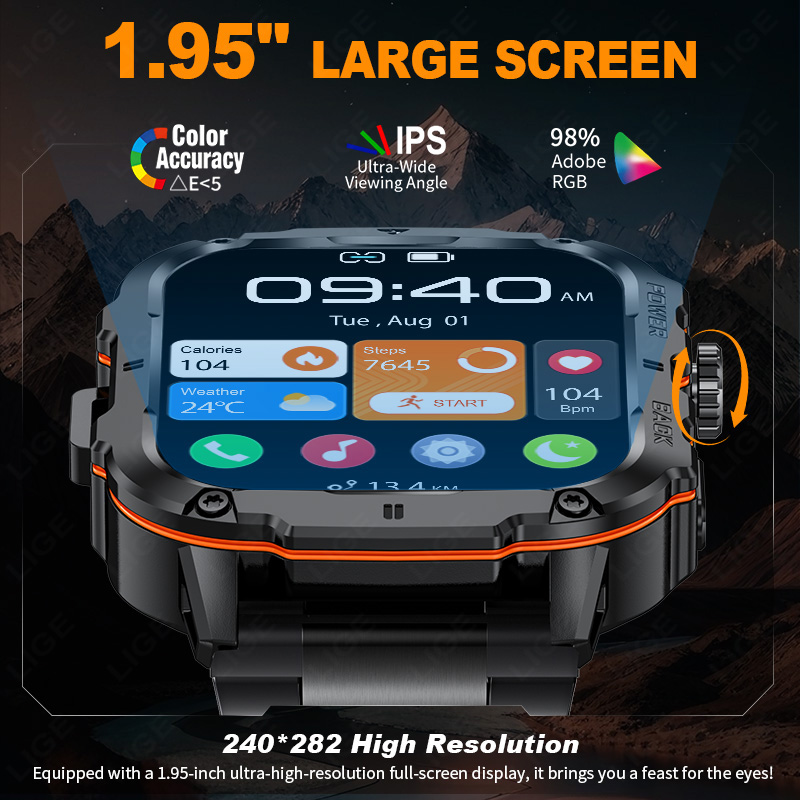 LUIK 2025 Robuuste Militaire S - Smartwatch Military Watches For Men recensie en prijs