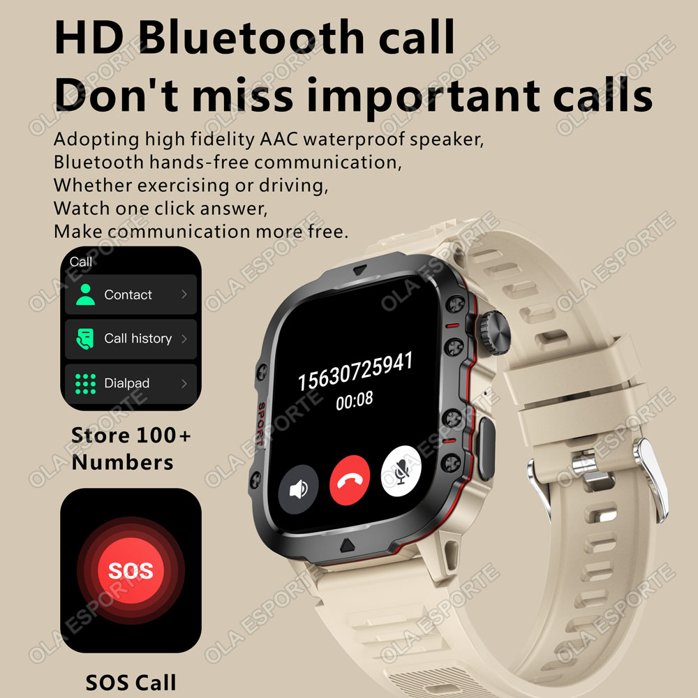 2025 Nieuwe Militaire Slimme H - Smartwatch Military Watches For Men recensie en prijs