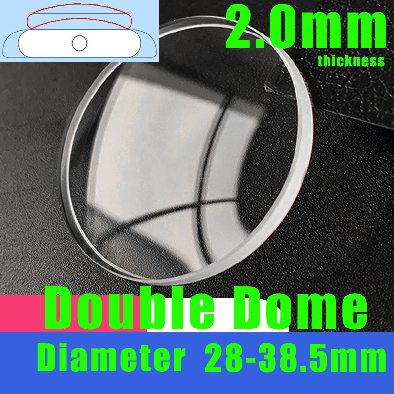 Dubbele Koepel 2.0mm Ronde Hor - Watch Crystal Replacement recensie en prijs