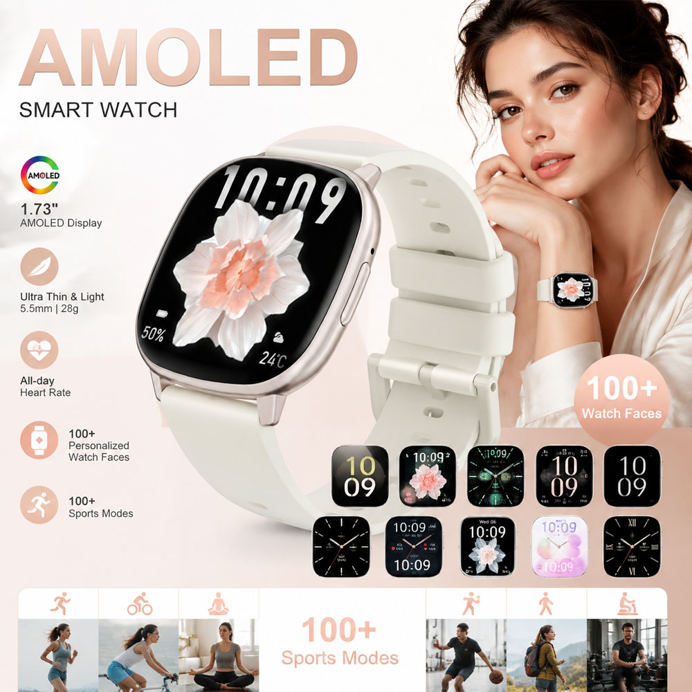 HD17 AIR AMOLED Fashion Smartw - Smartwatch Stylish Watches For Women recensie en prijs