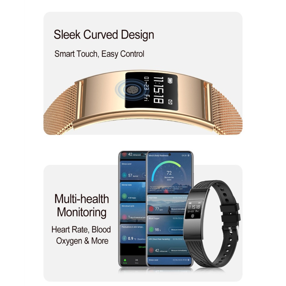 Ultraslanke stijlvolle smartwa - Smartwatch Stylish Watches For Women recensie en prijs
