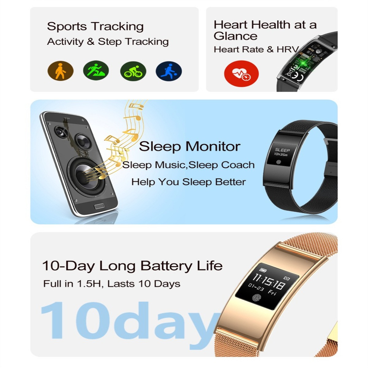 Ultraslanke stijlvolle smartwa - Smartwatch Stylish Watches For Women recensie en prijs