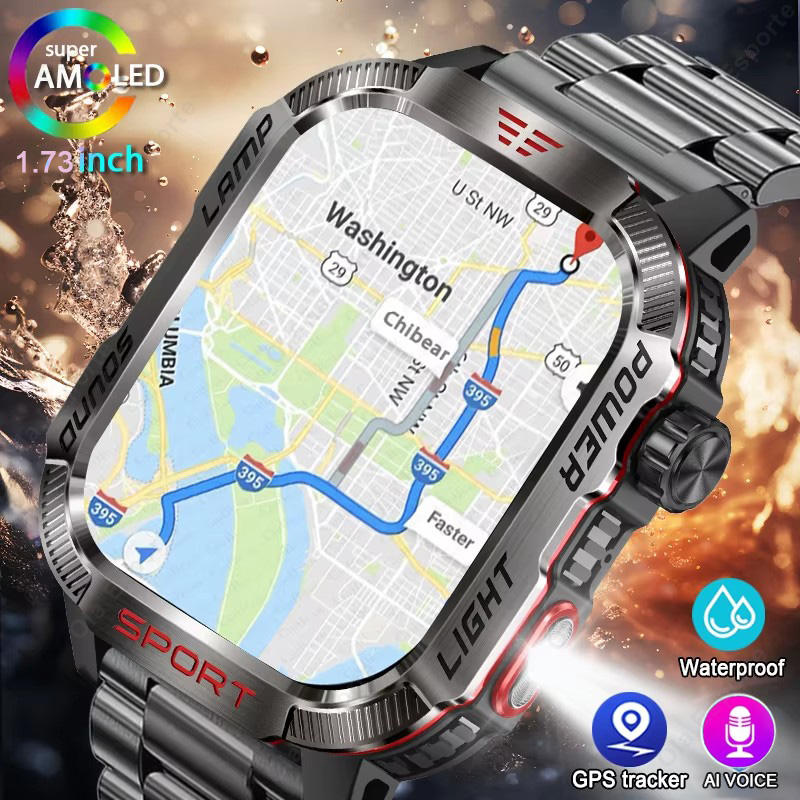 Nieuwe Militaire GPS Smart Hor - Smartwatch Military Watches For Men recensie en prijs