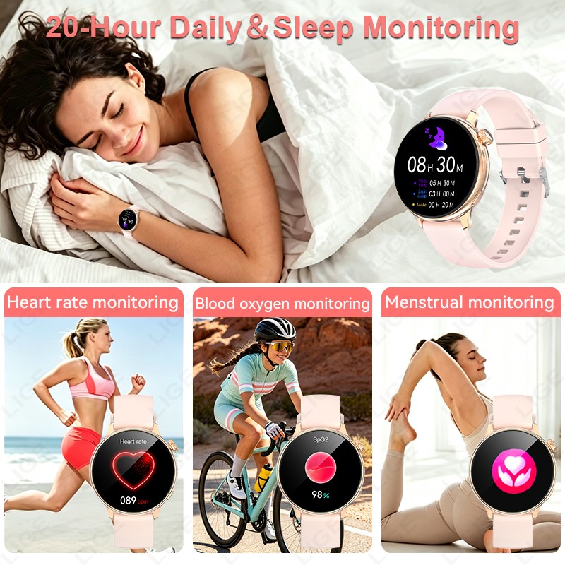 LIGE Stijlvol rond dames smart - Smartwatch Stylish Watches For Women recensie en prijs