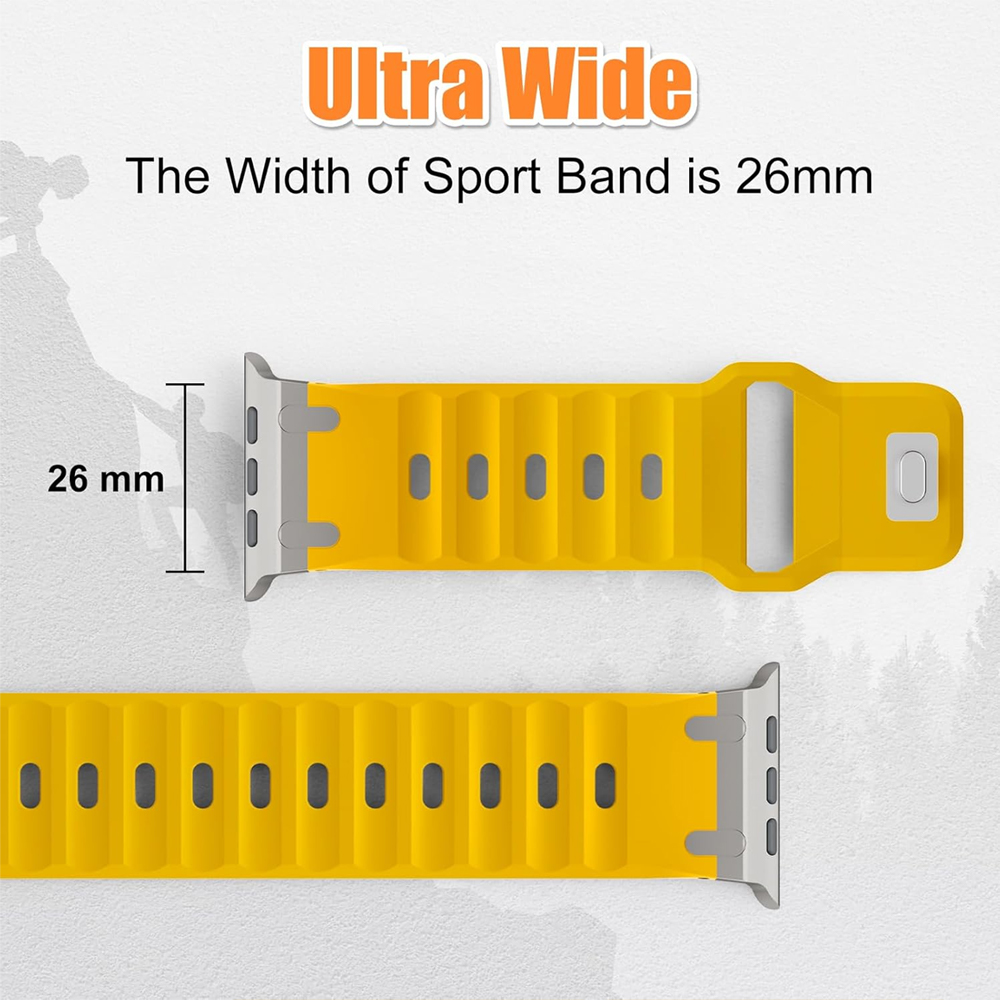 Metaal + siliconen band voor A - Smartwatch Apple Watches For Men recensie en prijs